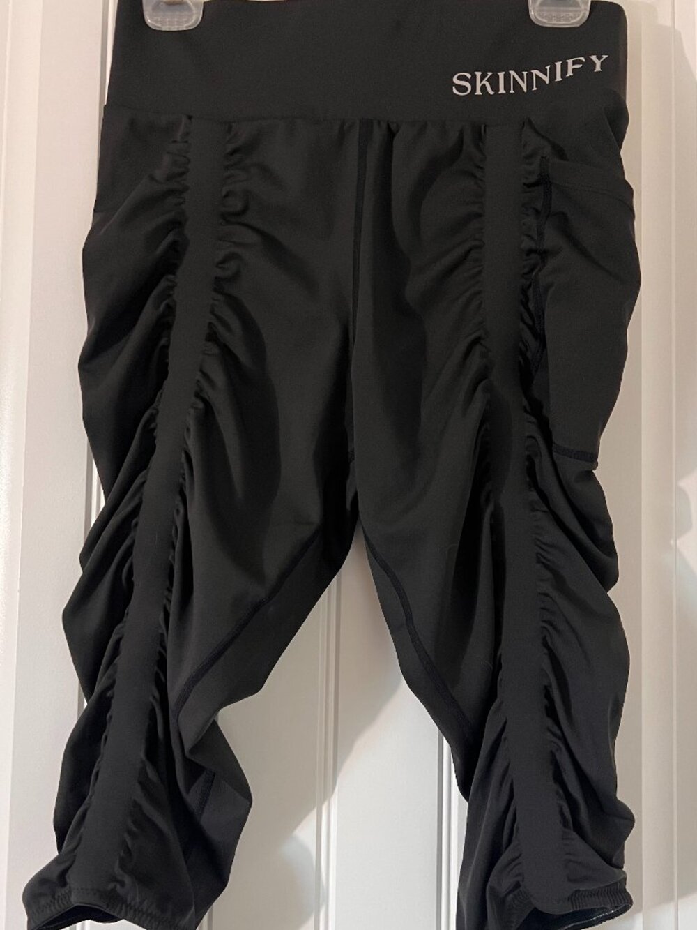 Skinnify Black 4-Band Resistance Leggings Toning Compression Large - Picture 2 of 12